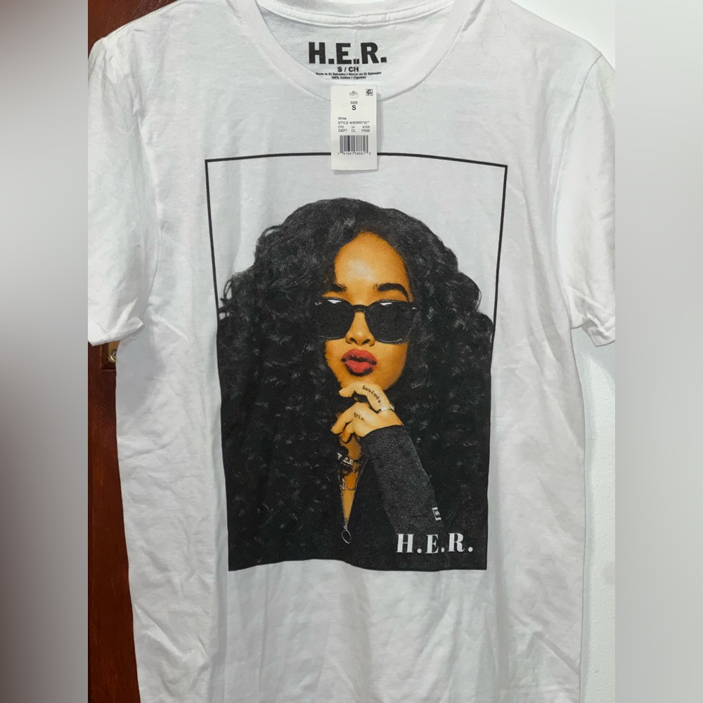 H.E.R White T-Shirt